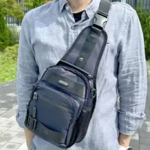 [패션] 남성용 데일리 슬링백 숄더백 보조가방 크로스 바디백 여행용 가벼운 외출 가방