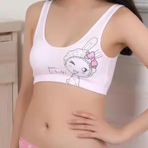 토순이 캐릭터 노와이어 주니어 스포츠 브라 브라탑