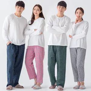 (30%즉시할인) 잔체크 9부 잠옷바지 파자마