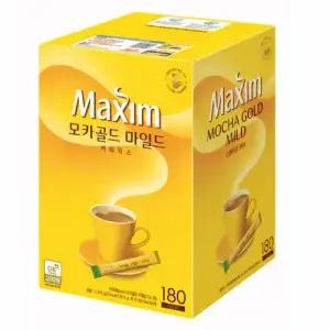 맥심 모카골드 마일드 스틱 믹스 커피 180개입 커피믹스 인스턴트 대용량 가정 및 탕비실 간편