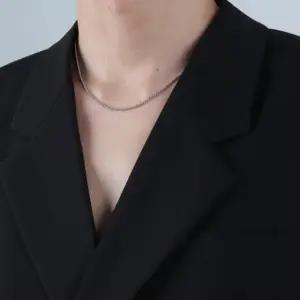 남자 얇은 목걸이 써지컬목걸이