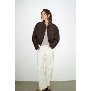 자라 래더 라이더스 자켓 재킷숏 패딩 재킷- 브라운