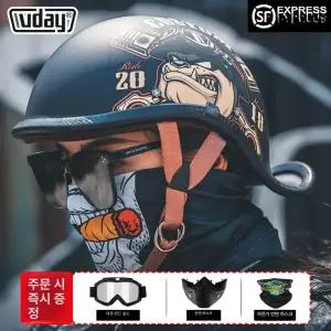 헬멧 클래식 반모 하이바 오픈페이스 헬맷 데이비슨 빈티지 스냅백 하프페이스 하프