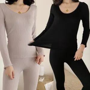 슬림 스타일 가벼운 얇은 여성 내복 상하의 세트