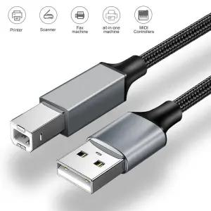 USB B to A 타입 C 프린터 케이블 2.0 남성-남성 스캐너 고속 캐논 엡손 델 렉스마크용
