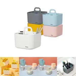 포르타비타 정사각 손잡이 수납 펜꽂이 데스크 정리/학생/학원/교실/초등/교사/어린이/유아/어린이집/아동