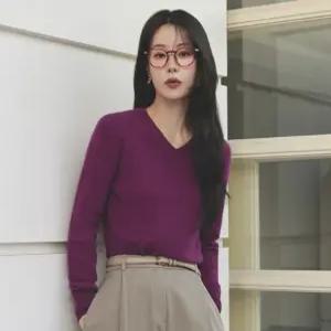 25FW 캐시미어100 브이넥 풀오버 964534