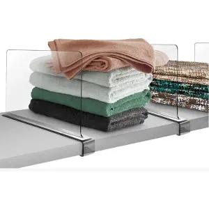 꾹상점3  루미나D 수납 선반 정리 칸막이 투명 파티션 다용도 가림막 4p