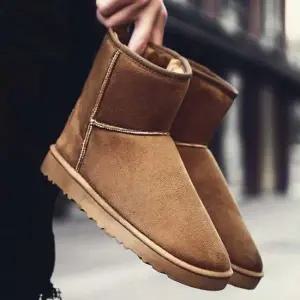 스웨이드부츠 남성 겨울 스웨이드 데일리 따뜻한 털 방한화 부츠