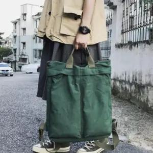 대학생가방 빈티지 스트릿 디자인 남여공용 빅포켓 백팩