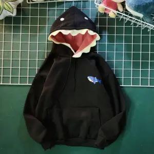 러블리 캐주얼 스타일 샤크 스티치 기모 후드티