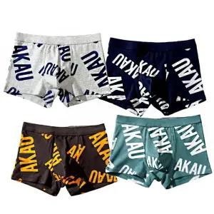 남자팬티 피부자극 최소화 남성 캐주얼 프린팅 면 드로즈 팬티