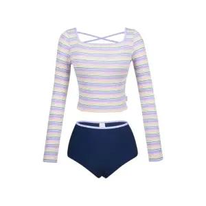 [롯데백화점]레노마 여성 컬러풀 스트라이프 래쉬가드 세트 LS2F923-PP