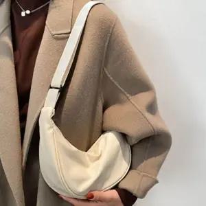 가벼운 미니 반달 크로스백 숄더백 캔버스 데일리가방 cbQ9+9Kot