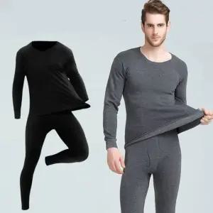 남성 2색 안감 기모 편안한 발열 내의 셋트 ST-0803 ADW9+8mVg