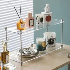 DIY 투명 아크릴 선반 2단 싱크대선반 주방양념선반