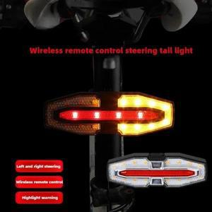 충전식 자전거 후미등 방향지시등 경고등 무선 리모컨 야간 라이딩용 사이클링
