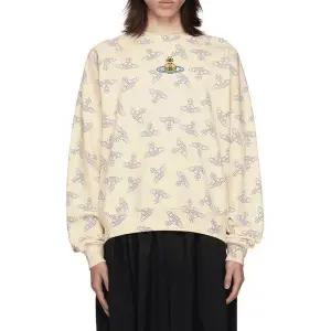 [비비안웨스트우드] ORB 프린트 코튼 후드티 135800635