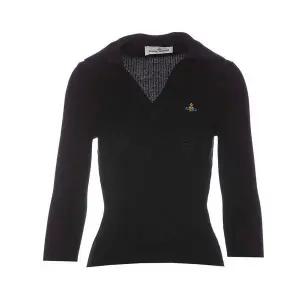 [비비안웨스트우드] 블랙 폴로 티셔츠 135800735