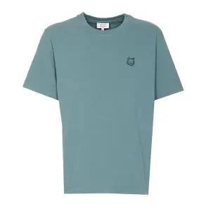 [메종키츠네] 여성 반팔티 볼드 폭스 헤드 패치 센느 블루 137832403