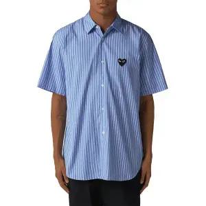 [꼼데가르송] 블랙하트 와펜 남성 반팔셔츠 145137639