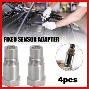 4PCS 스테인리스 스틸 센서 스페이서 어댑터 엔진 경고등 미니 촉매 O2 M18x1.5 산소