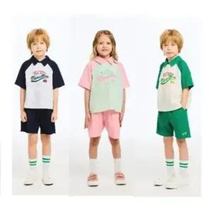 [대구백화점] [베네통키즈]래글런 와플 카라 상하복(QATS19631   QATP07631)