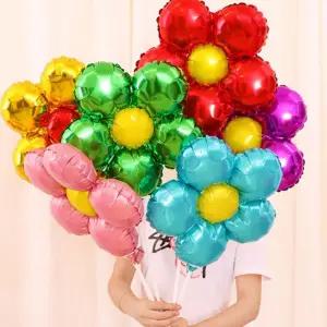 파티 꽃 컬러 은박 풍선 DD-09931 꽃풍선 은박풍선 파티용품 파티풍선