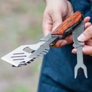 ( )캠핑 멀티툴 집게 칼 포크 뒤집게 조리도구 멀티툴