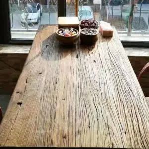 고재 테이블 오래된 상판 복고풍 나무 느릅나무 원목