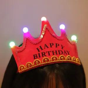 생일 파티 왕관 머리띠 color LED 특이한 모자 용품 소품 여친 왕관 아빠 엄마 여자