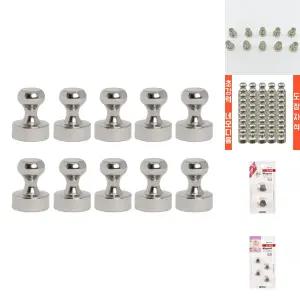초강력 네오디움 체스 고리자석 후크 12mm 1SET(10P)/자석/교실/고리/강력/현관/게시판/홀더/걸이/냉장고