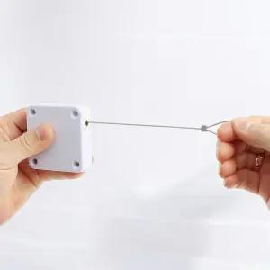 게더릭 1.2m 무타공 와이어 도어클로저 3p (화이트)/문담힘/어린이집/화장실/베란다/도서실/도어/클로저