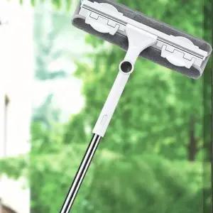 밀대 핸들형 청소용 걸레 유리창 닦이 창문 도구 다용도 청소기 밀대형 각도 조절