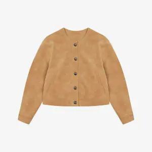 [하프클럽/]라운드넥 스웨이드 자켓 BKJXB2161 H