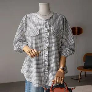 (안나앤플러스) 윈스 프릴 블라우스[셔츠EDW86] 빅사이즈