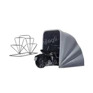 반자동 장기간 보관 접이식 바람막이 그늘막 방풍 오토바이 주차 비막이 이동식 야외