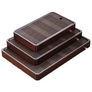 다판 찻상 차반 퇴수기 나무 다도구 대나무 원목 배수형 티트레이 다기세트 보관용