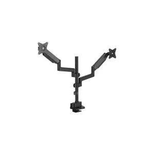 카멜마운트 듀얼 벽면 밀착형 상하 거치대 모니터암 CMA2VB 블랙