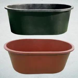 타원형 중사이즈 고무대야 고무통 대야 고래통 중형