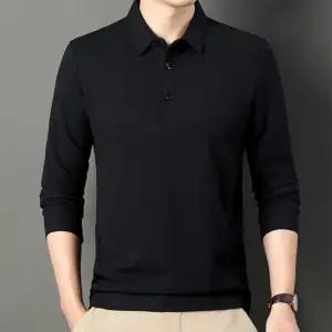 남성 와플 카라 긴팔티 무지 카라티 간절기 봄가을 골프 티셔츠