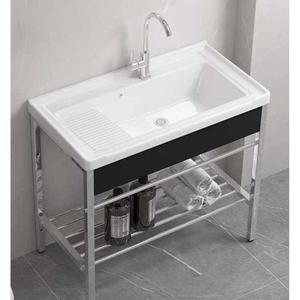 빨래씽크대 간이 개수대 소형 싱크 스틸 심플 세탁