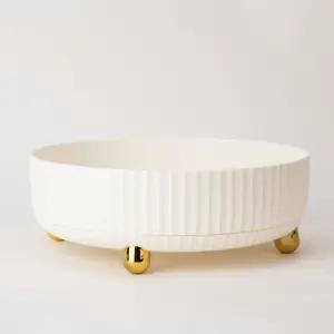 다용도 회전트레이 회전형 수납 선반 화이트 소형