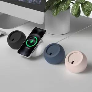 [퍼니메이커]KSK-701 버블링 아이폰 맥세이프 탁상용 거치대 홀더 맥세이프거치대 무선충전기거치대 무선패