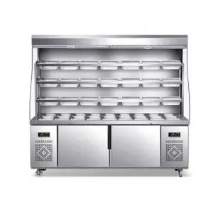 오픈쇼케이스 식품 마라탕 냉장고 식당 반찬 야채