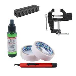 골프 그립 셀프 교체세트(신형후크칼,원형테이프2개,100ml교체액,고정홀더,바이드)