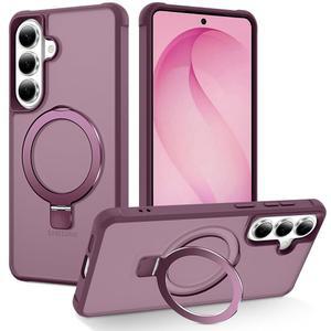 CHAOFEnG 삼성 갤럭시 S26 마그네틱 등급 홀더 호환] 엣지, 슬림 레드 와인 반투명 링 드롭][자석과 포함 소프트 백 [군용 호환 스탠드 케이스 하드