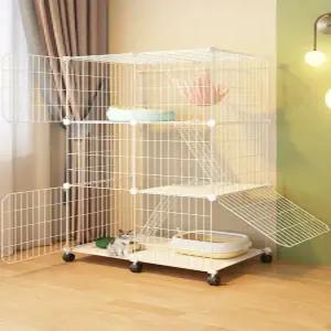 친칠라 고양이 하우스 복층 토끼 고슴도치 패키지 사육장 이동식 가정용