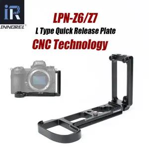 INNOREL LPN-Z6Z7 L 퀵 릴리스 플레이트 브래킷 핸드 그립 니콘 Z6Z7 카메라 삼각대 헤드 수직 OR 수평 촬