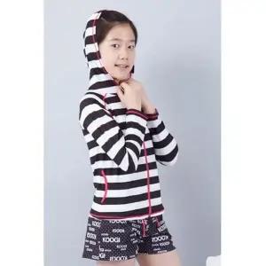 [골드스마일]쿠기 여아 수영복 래쉬가드 후드 주니어 수영복 세트 주니어 여아